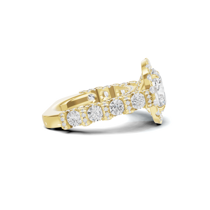Halo Pave Ring