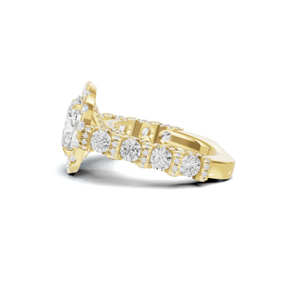 Halo Pave Ring