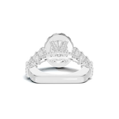 Halo Pave Ring