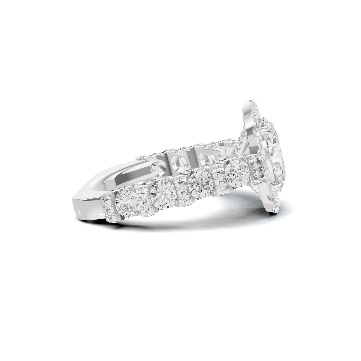 Halo Pave Ring