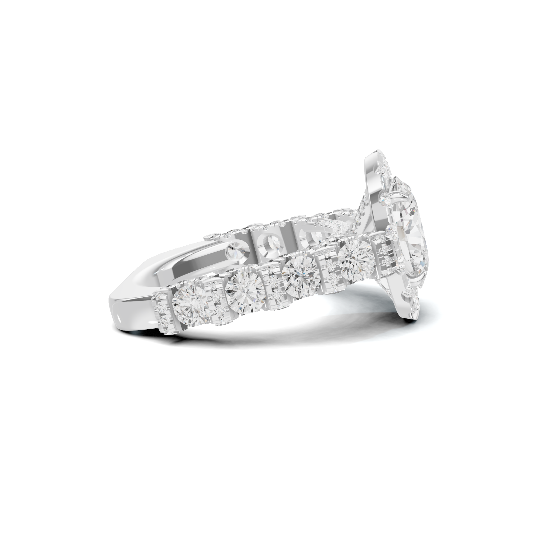 Halo Pave Ring