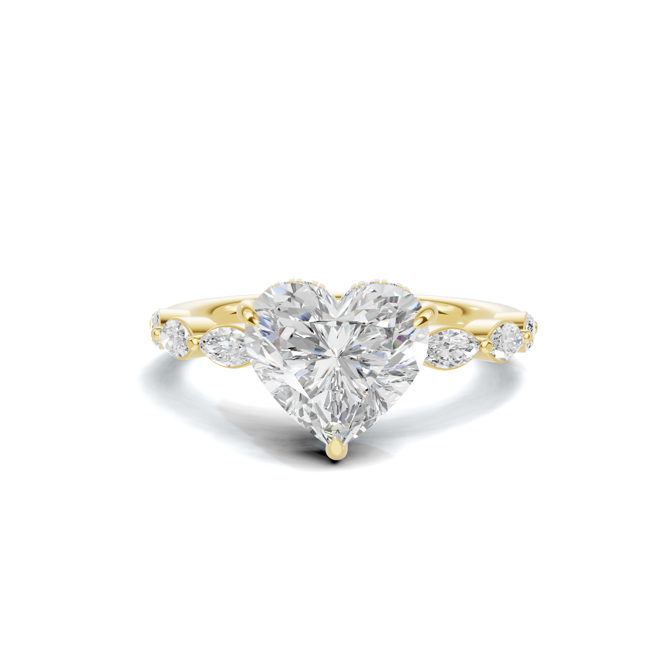 Heart Accented Ring