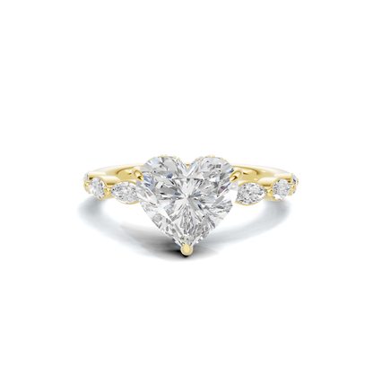 Heart Accented Ring