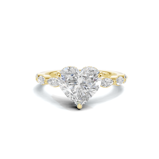 Heart Accented Ring