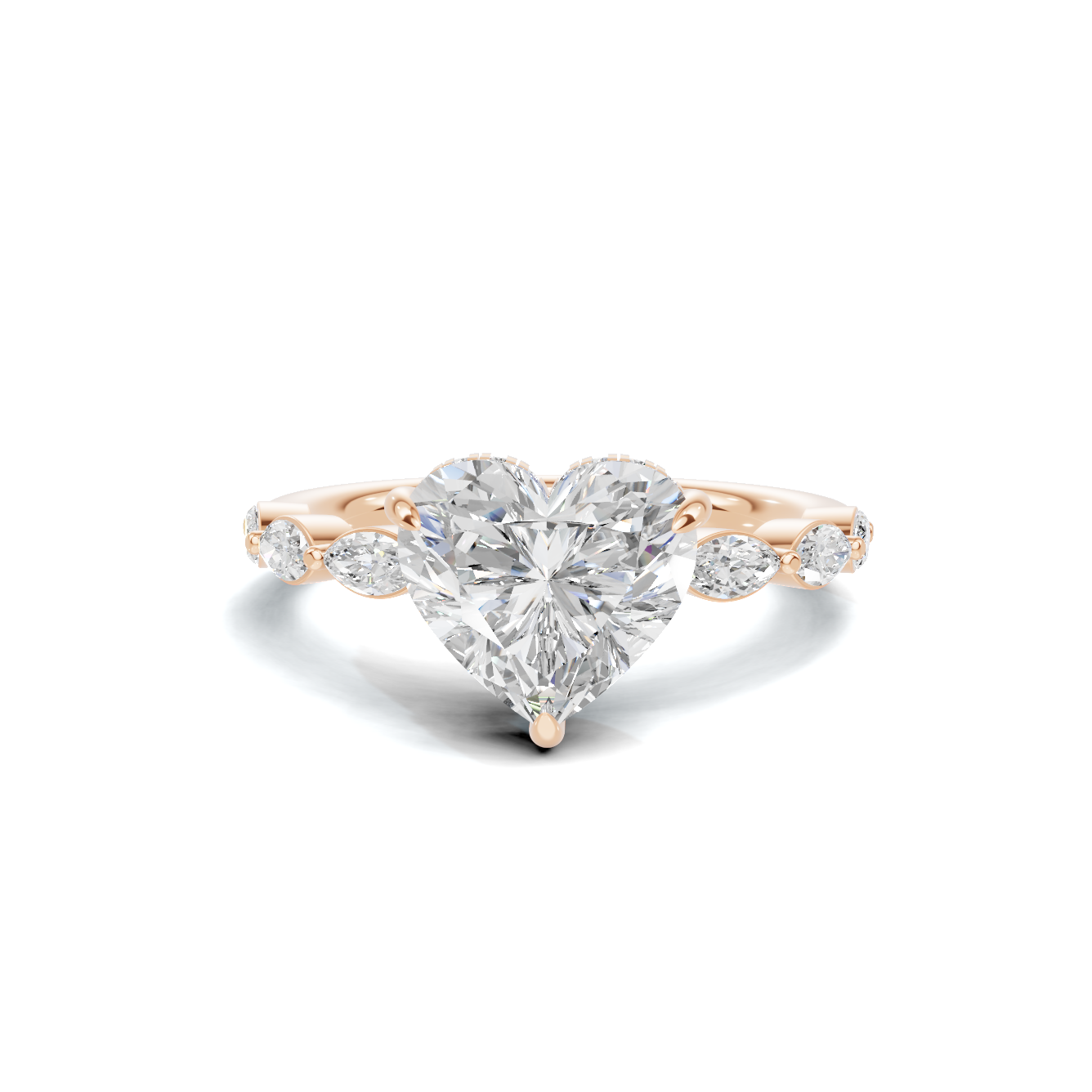 Heart Accented Ring