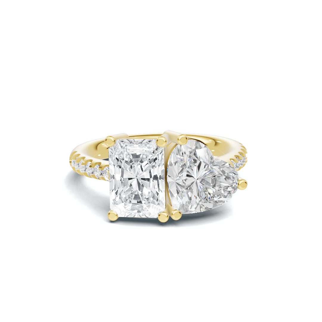 Heart And Step Ring