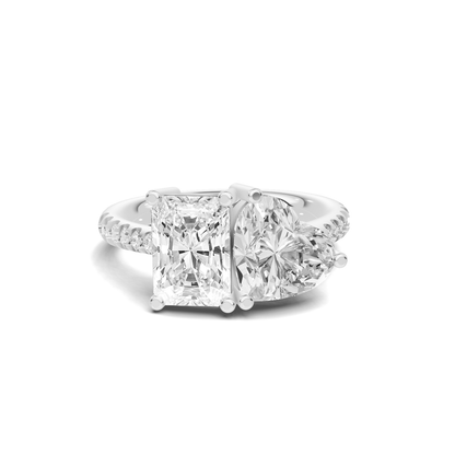 Heart And Step Ring