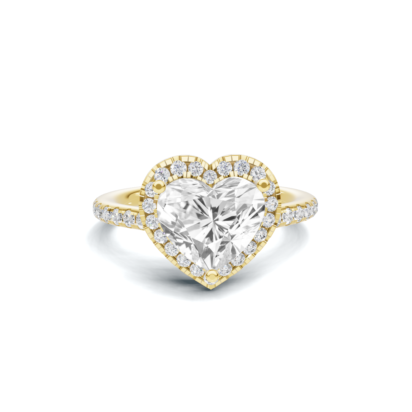 Heart Halo Ring