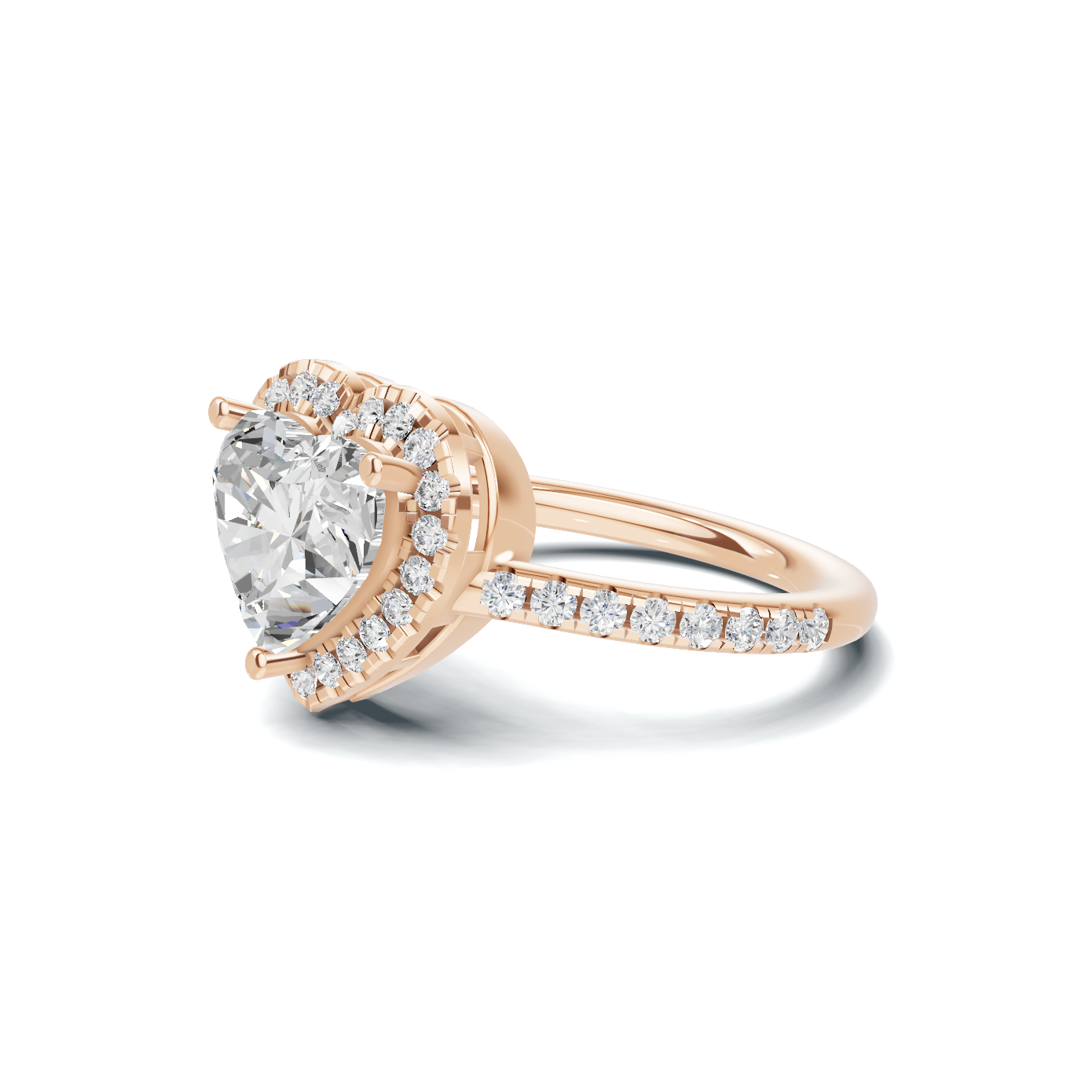 Heart Halo Ring