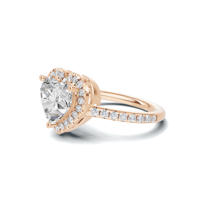 Heart Halo Ring
