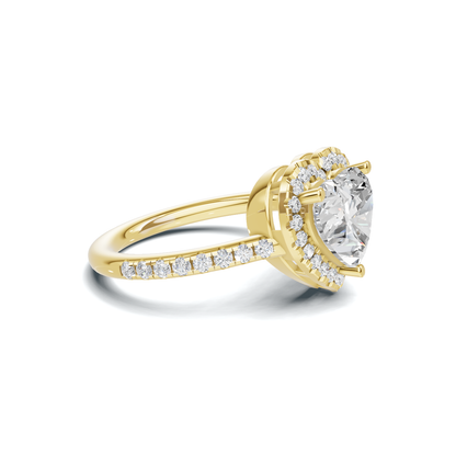 Heart Halo Ring