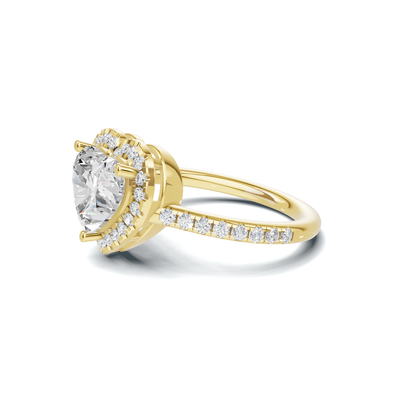 Heart Halo Ring