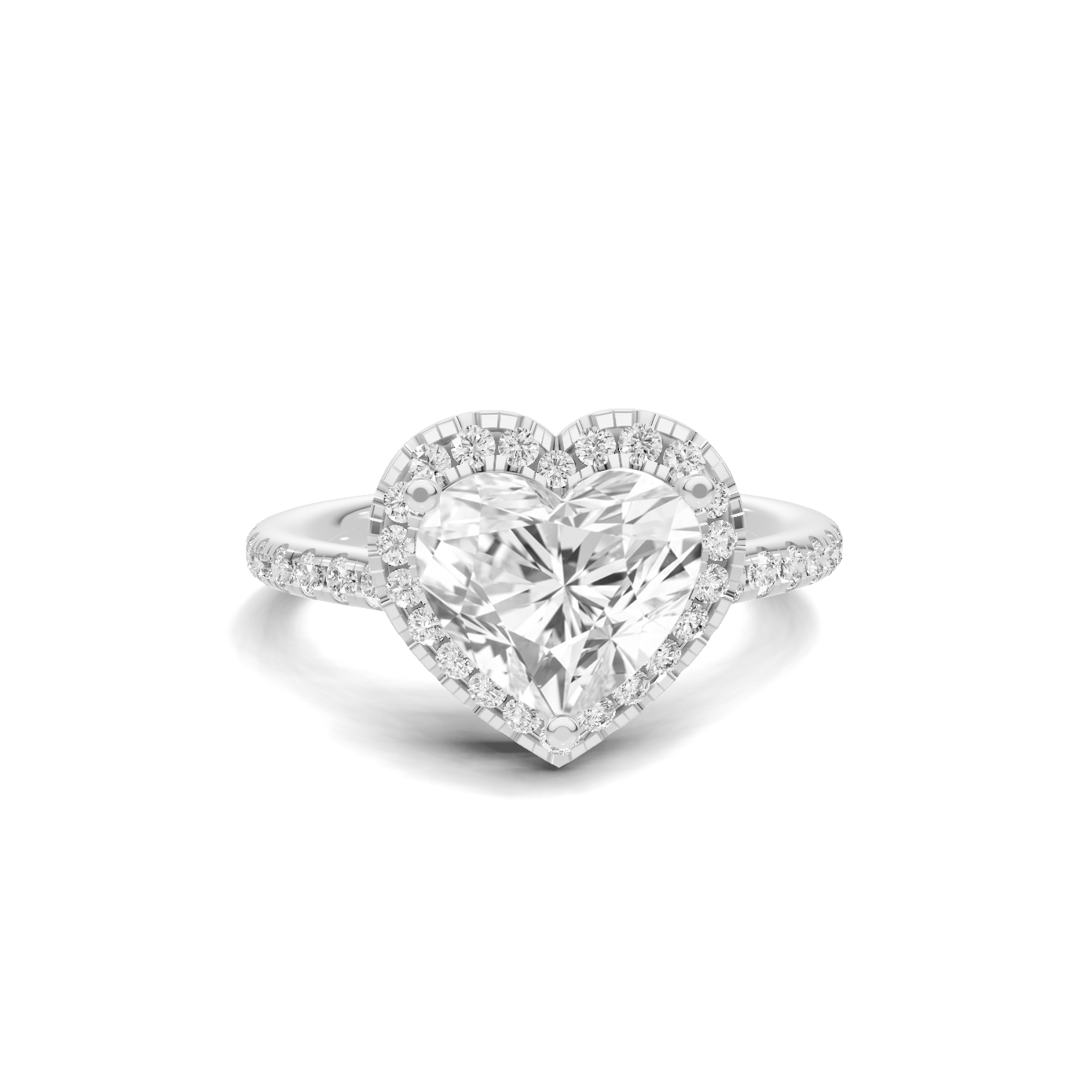 Heart Halo Ring