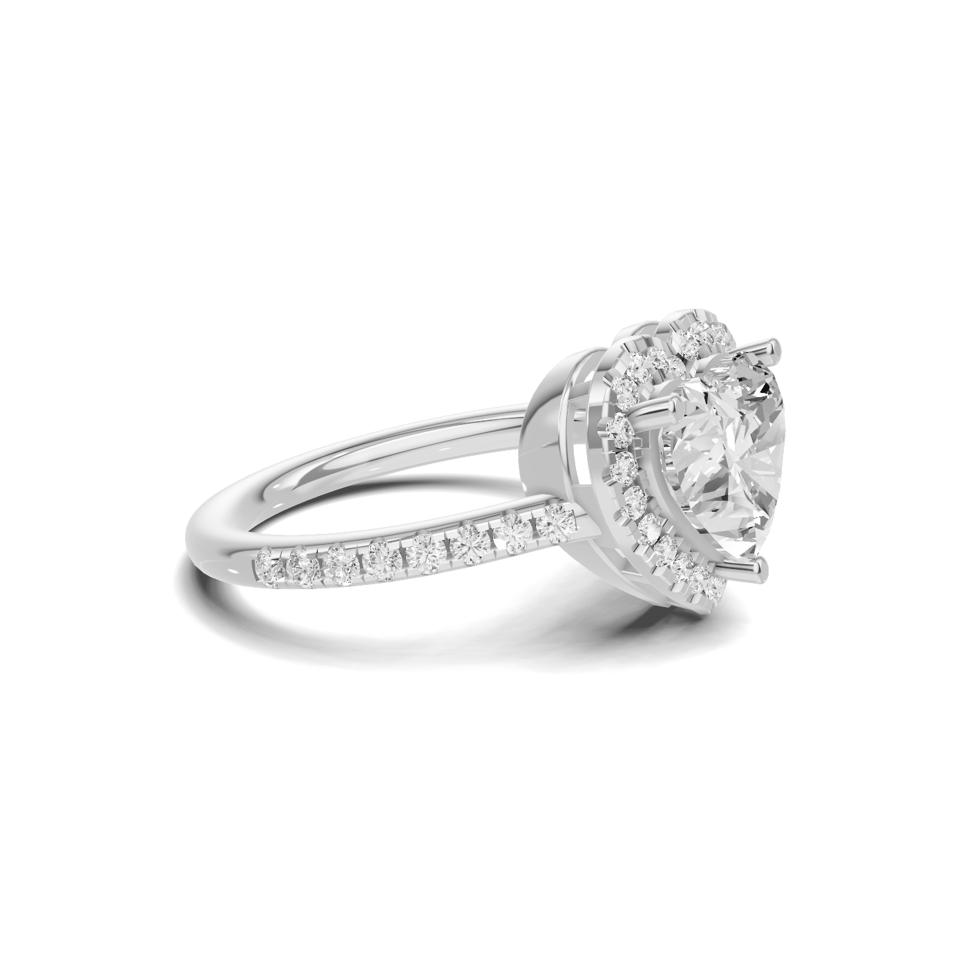 Heart Halo Ring