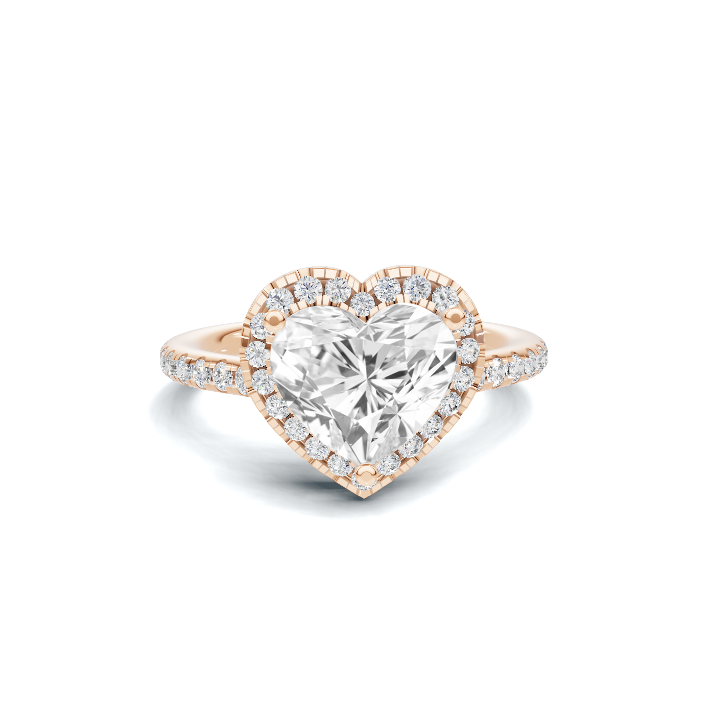Heart Halo Ring
