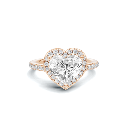 Heart Halo Ring