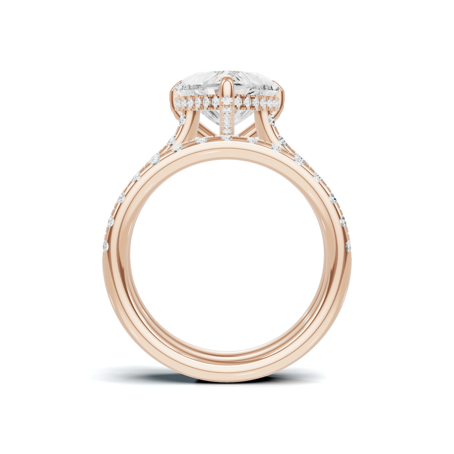 Heart Motif Bridal Ring