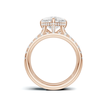 Heart Motif Bridal Ring