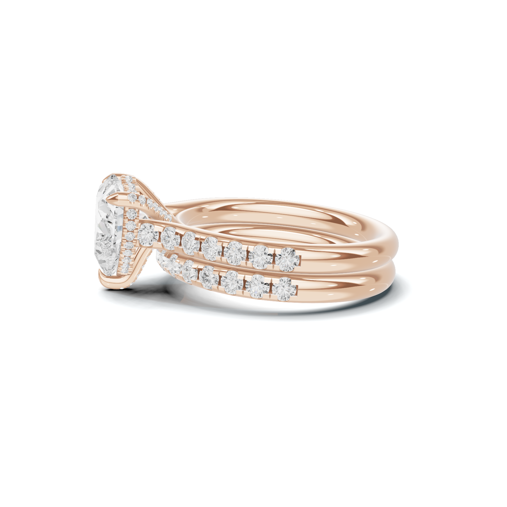 Heart Motif Bridal Ring