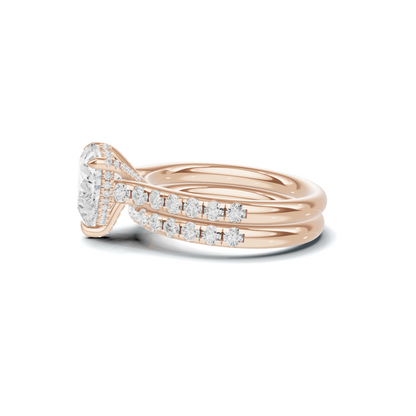 Heart Motif Bridal Ring