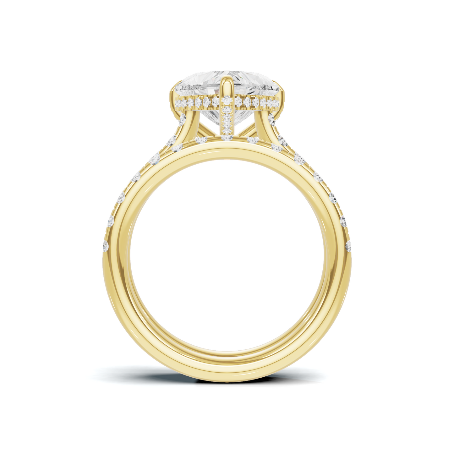 Heart Motif Bridal Ring