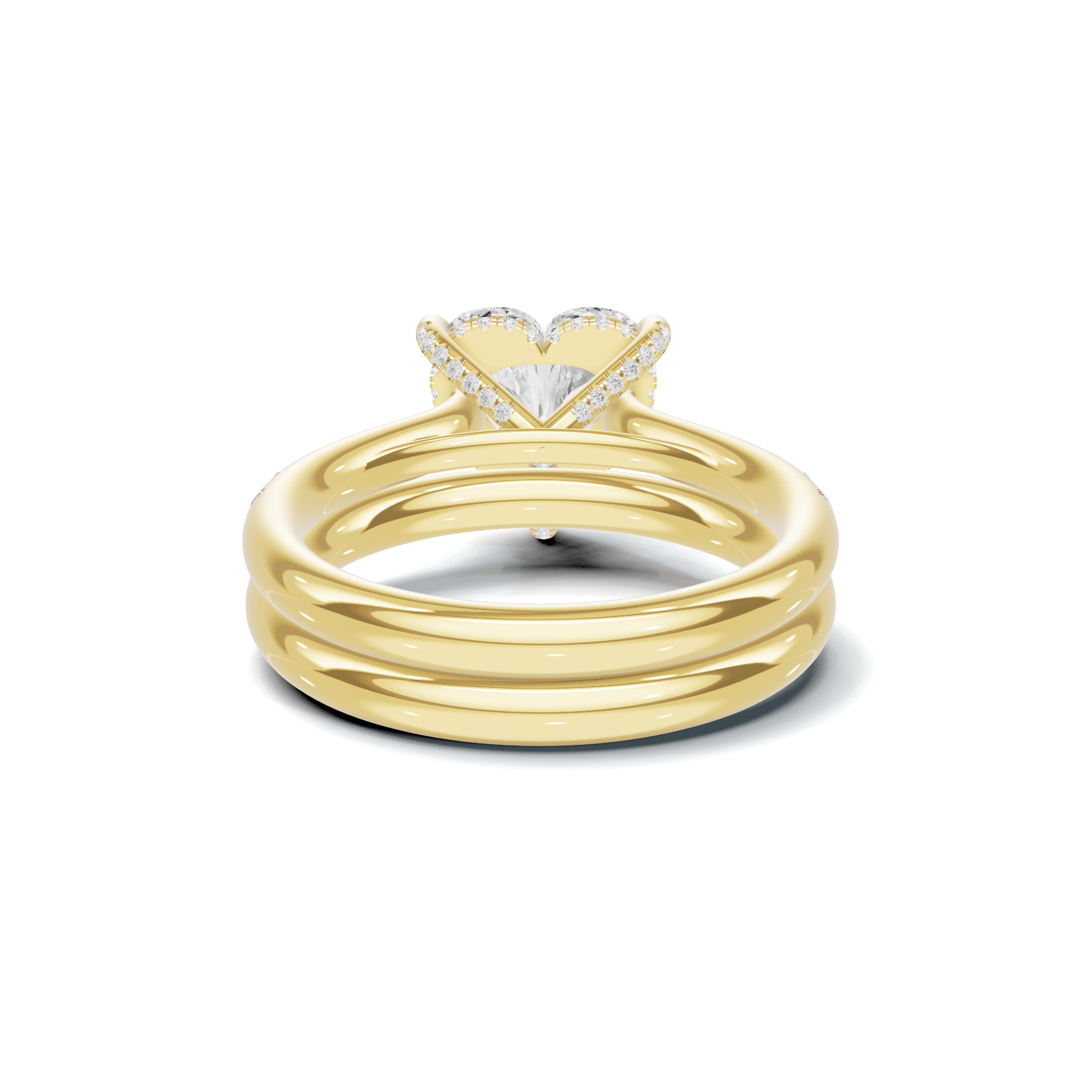 Heart Motif Bridal Ring