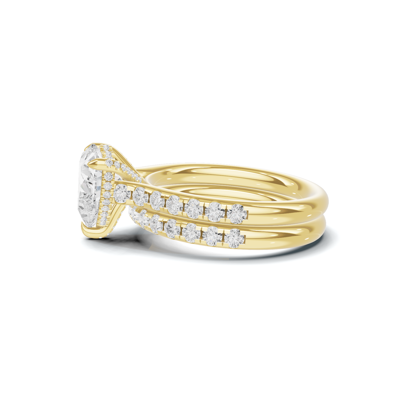 Heart Motif Bridal Ring