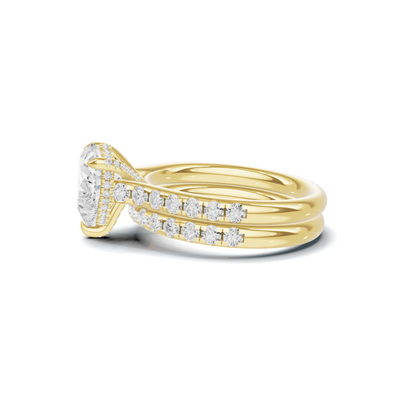 Heart Motif Bridal Ring