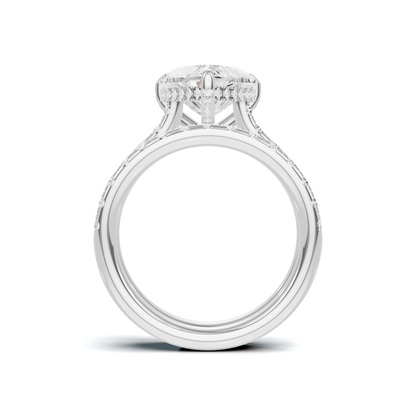 Heart Motif Bridal Ring