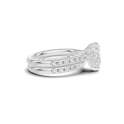 Heart Motif Bridal Ring