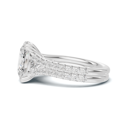 Heart Prong Pave Ring