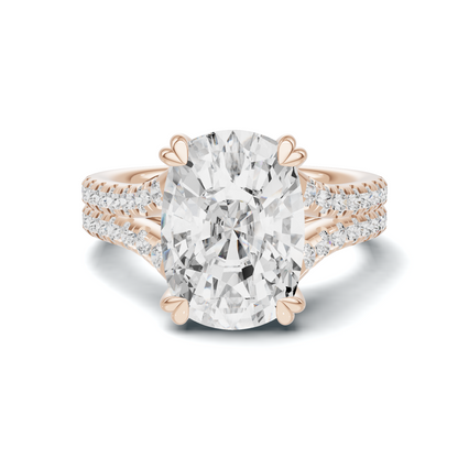 Heart Prong Pave Ring