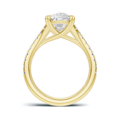 Heart Prong Pave Ring