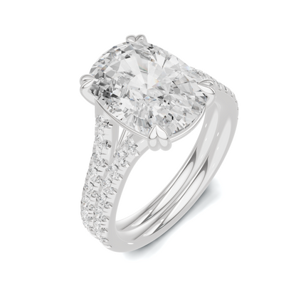 Heart Prong Pave Ring