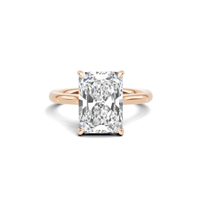 Hidden Halo Prong Ring