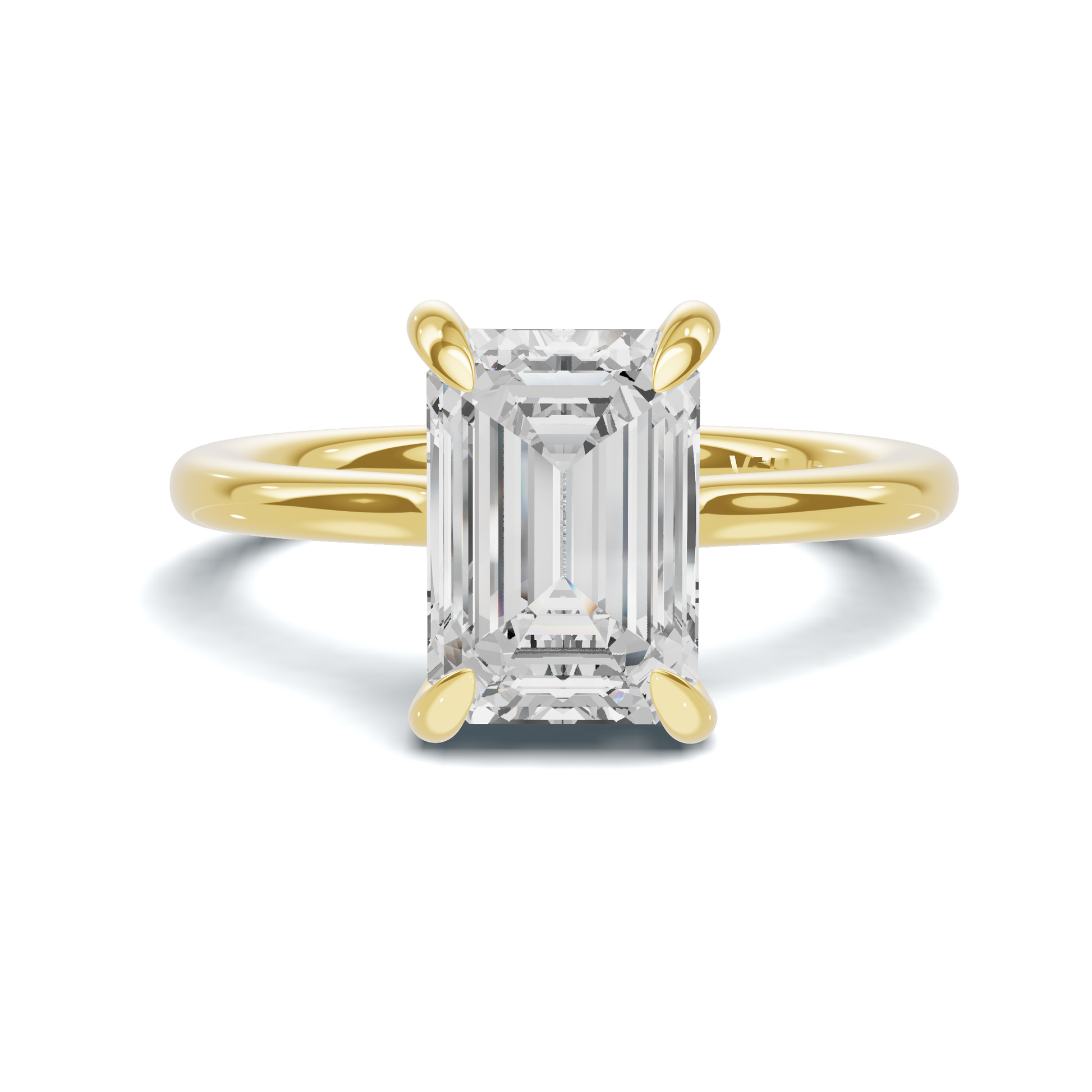Hidden Halo Solitaire Ring