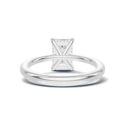 Hidden Halo Solitaire Ring