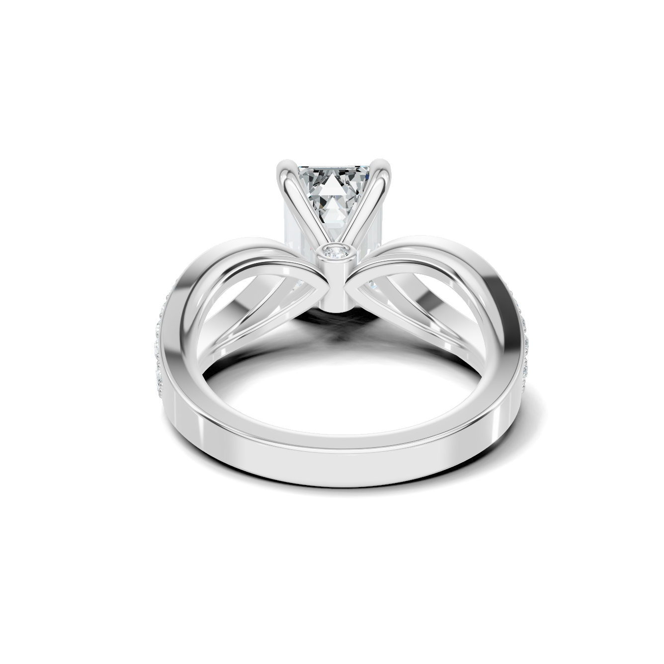 Infinity Twist Accented Ring