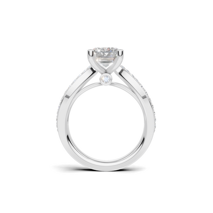 Infinity Twist Accented Ring