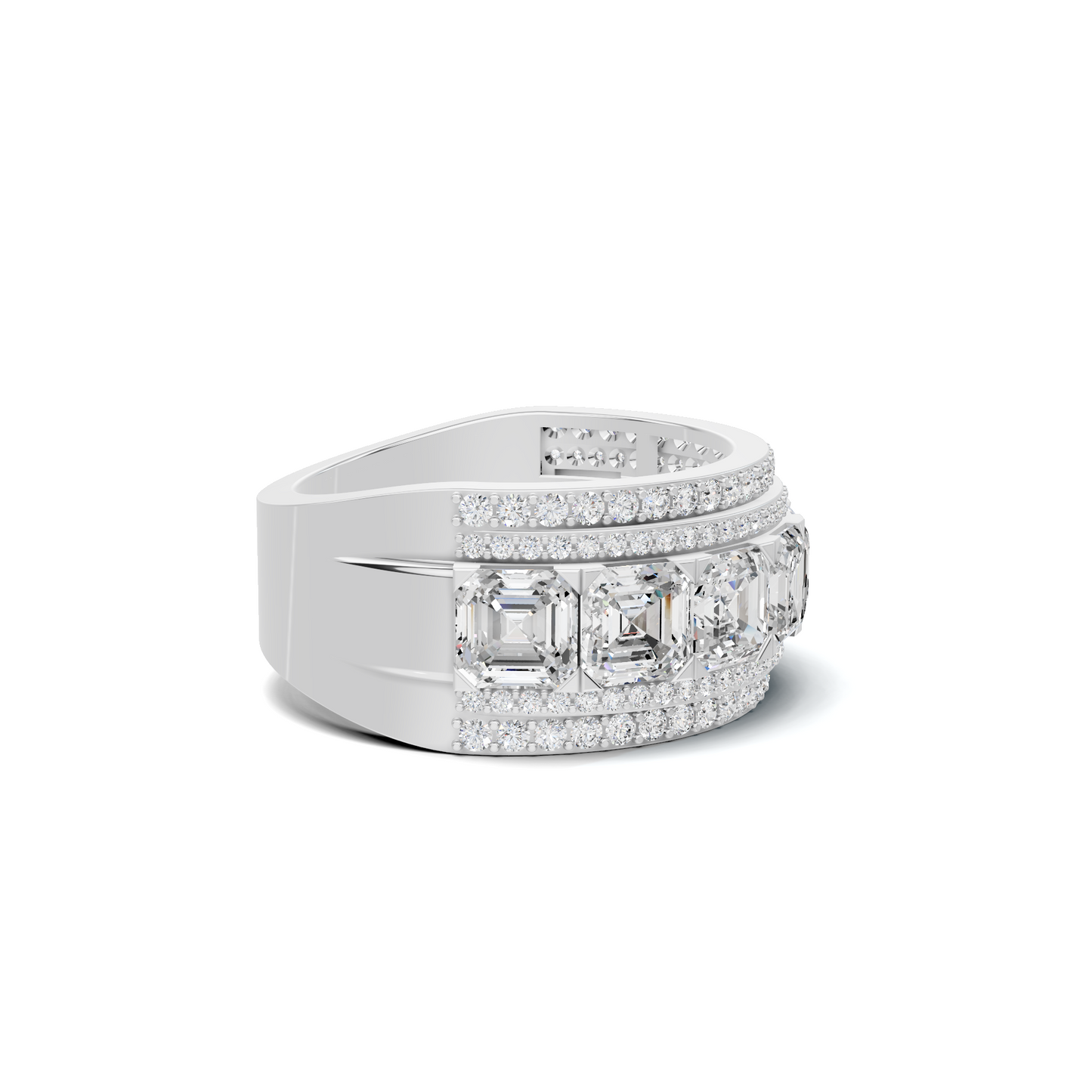 Lustrous Wide Band Ring