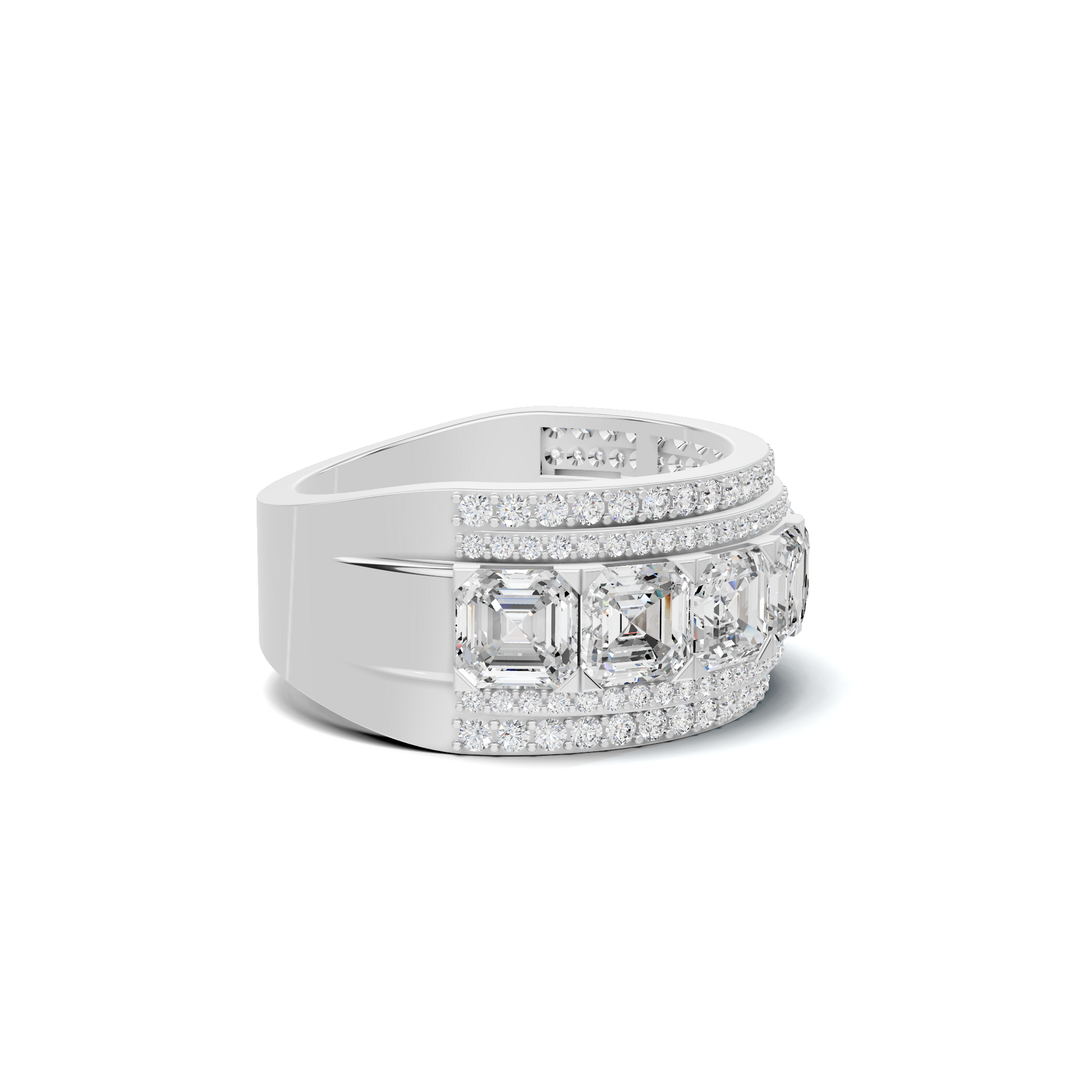 Lustrous Wide Band Ring
