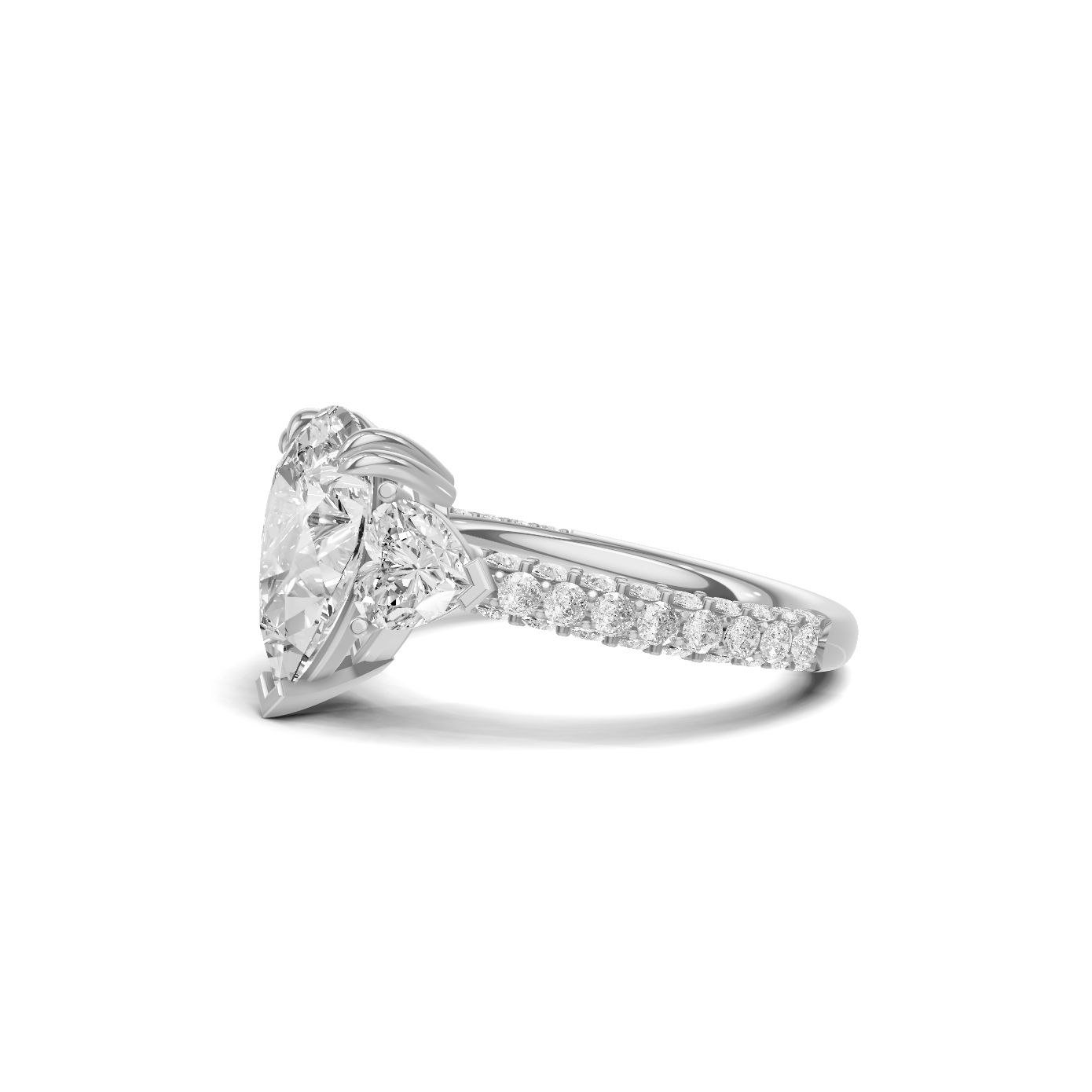 Luxe Brilliant Three Stone Ring