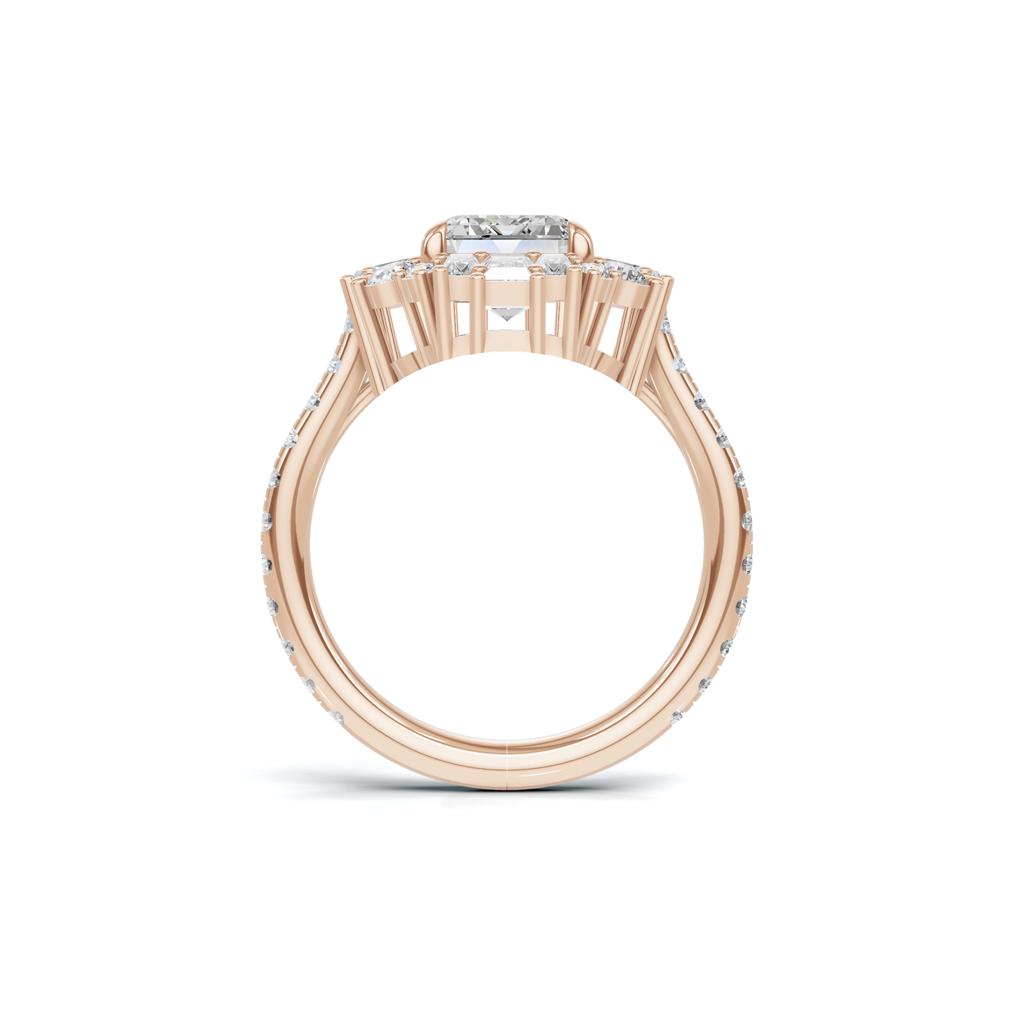 Luxe Brilliant Three Stone Ring
