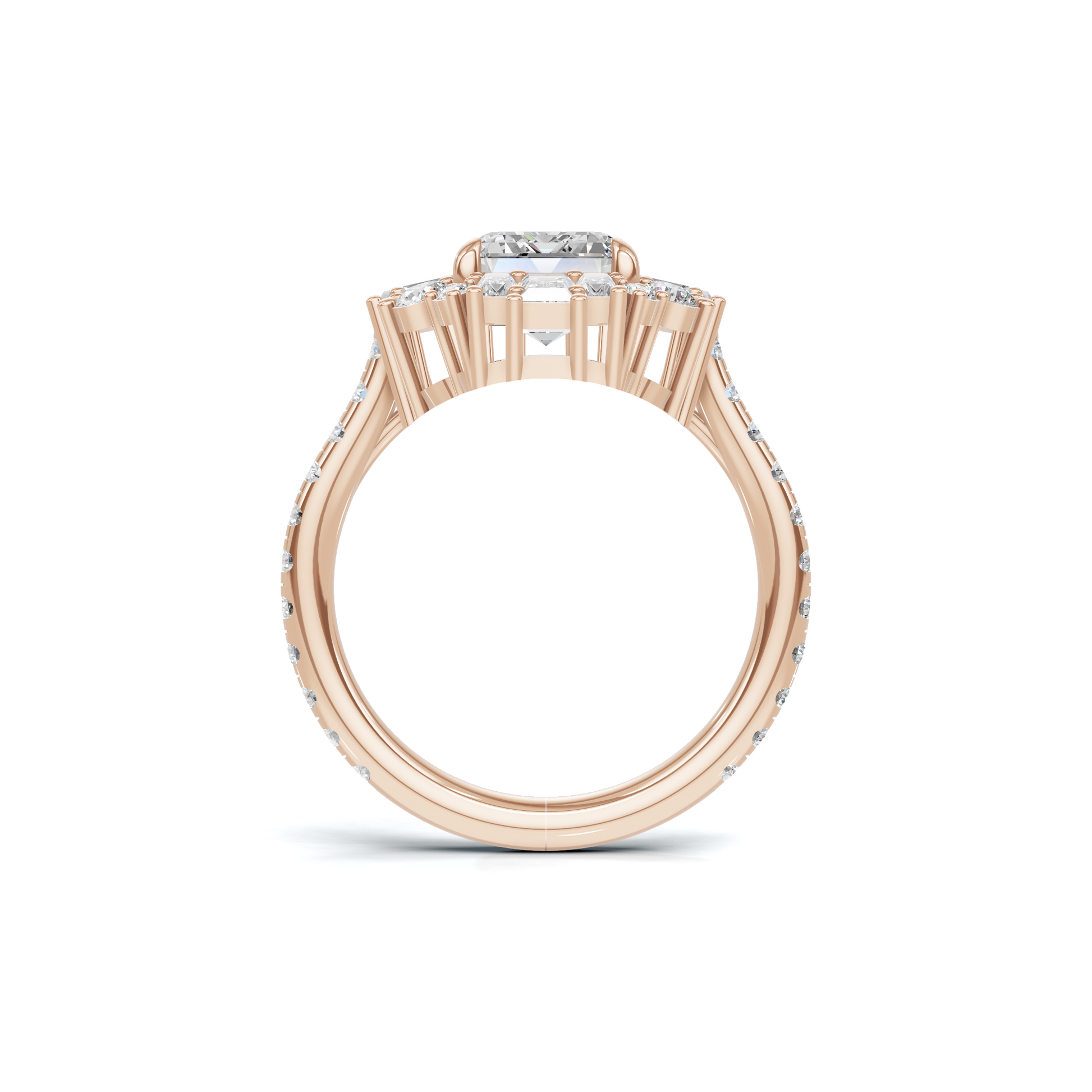Luxe Brilliant Three Stone Ring