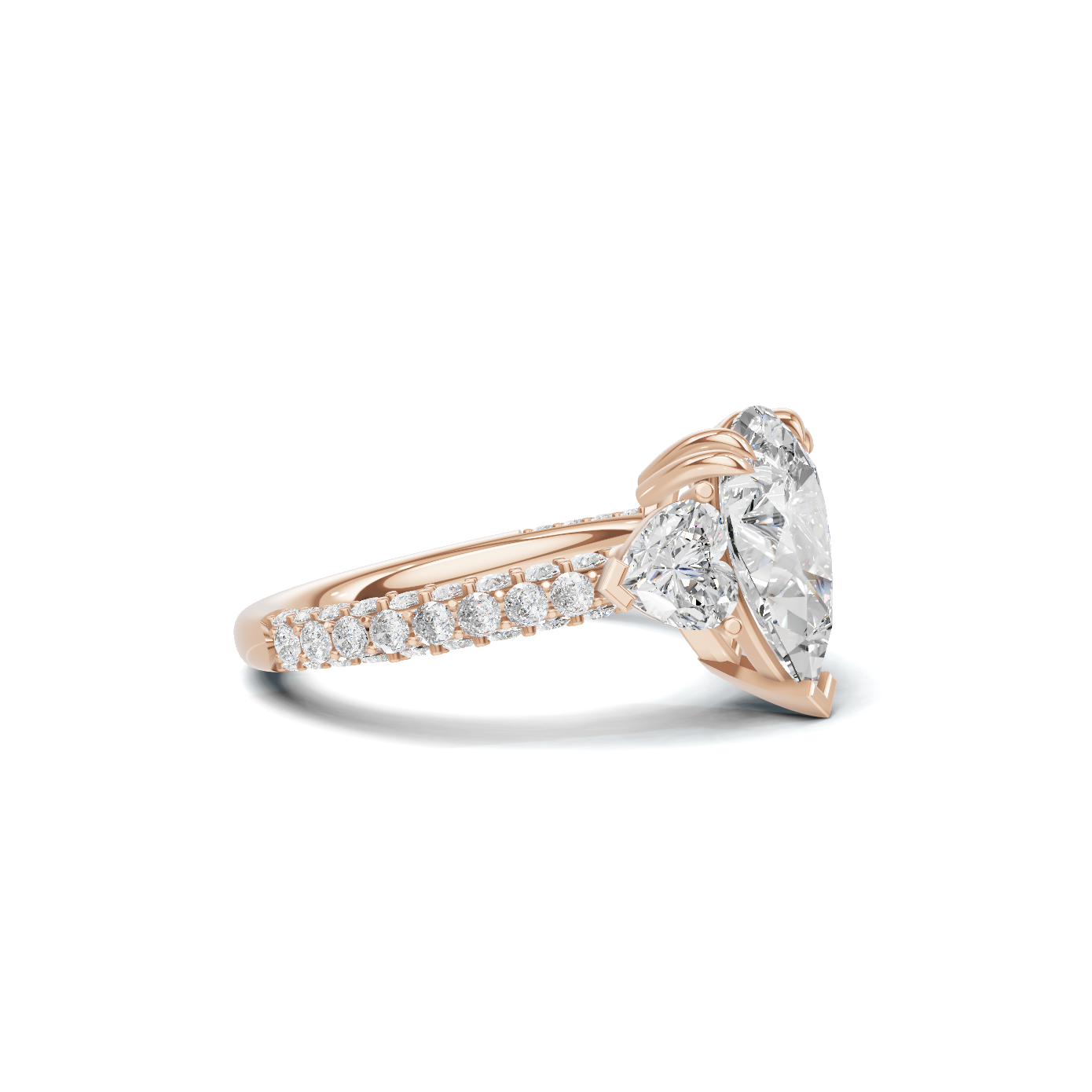 Luxe Brilliant Three Stone Ring