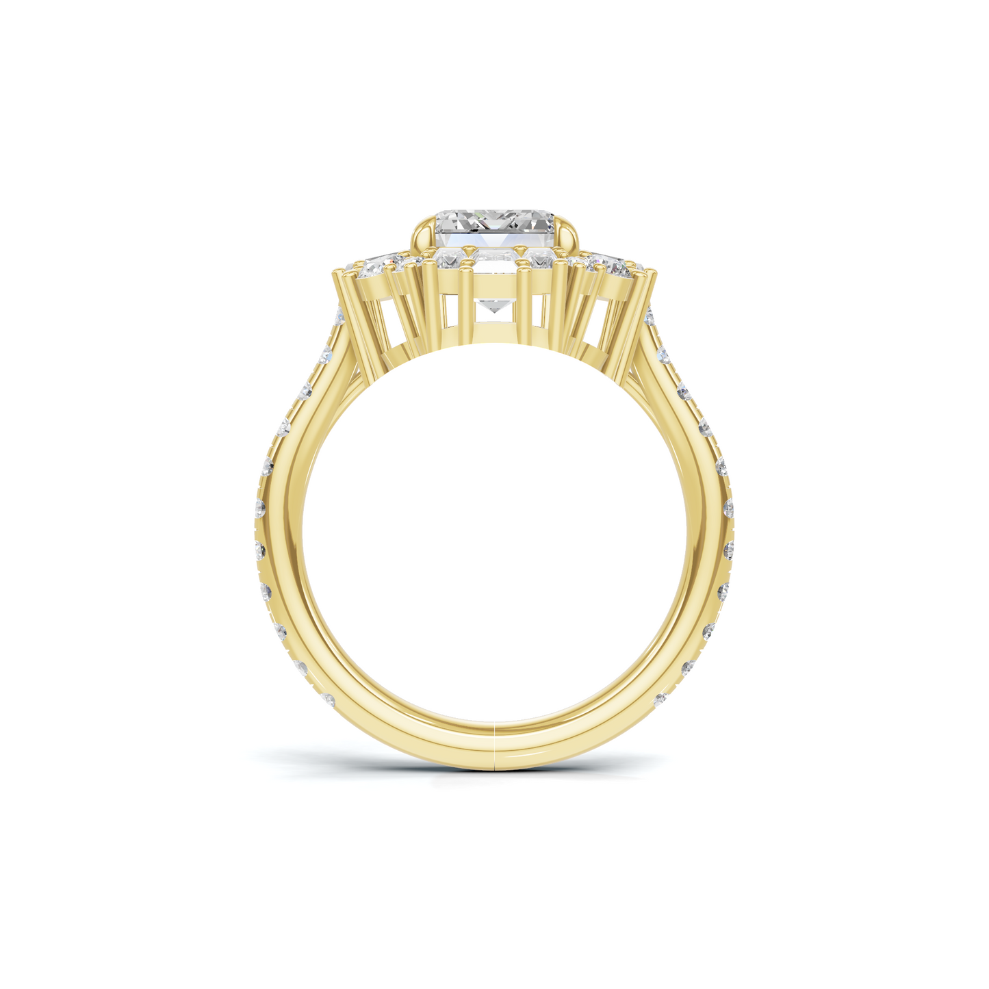 Luxe Brilliant Three Stone Ring