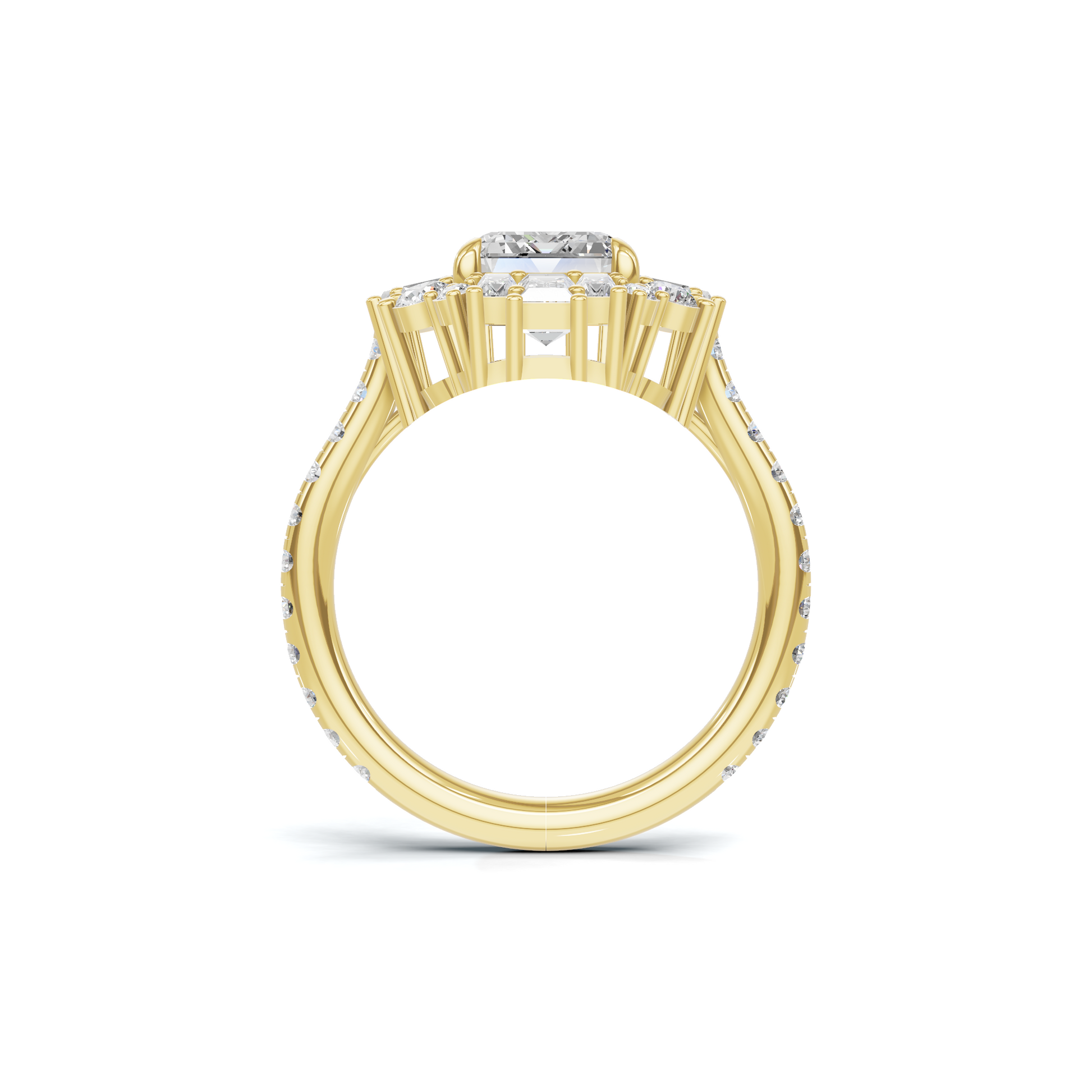 Luxe Brilliant Three Stone Ring