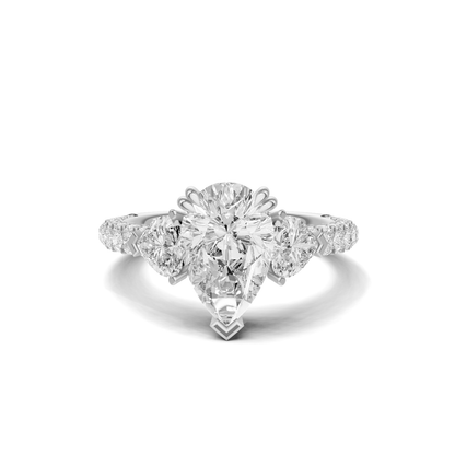Luxe Brilliant Three Stone Ring