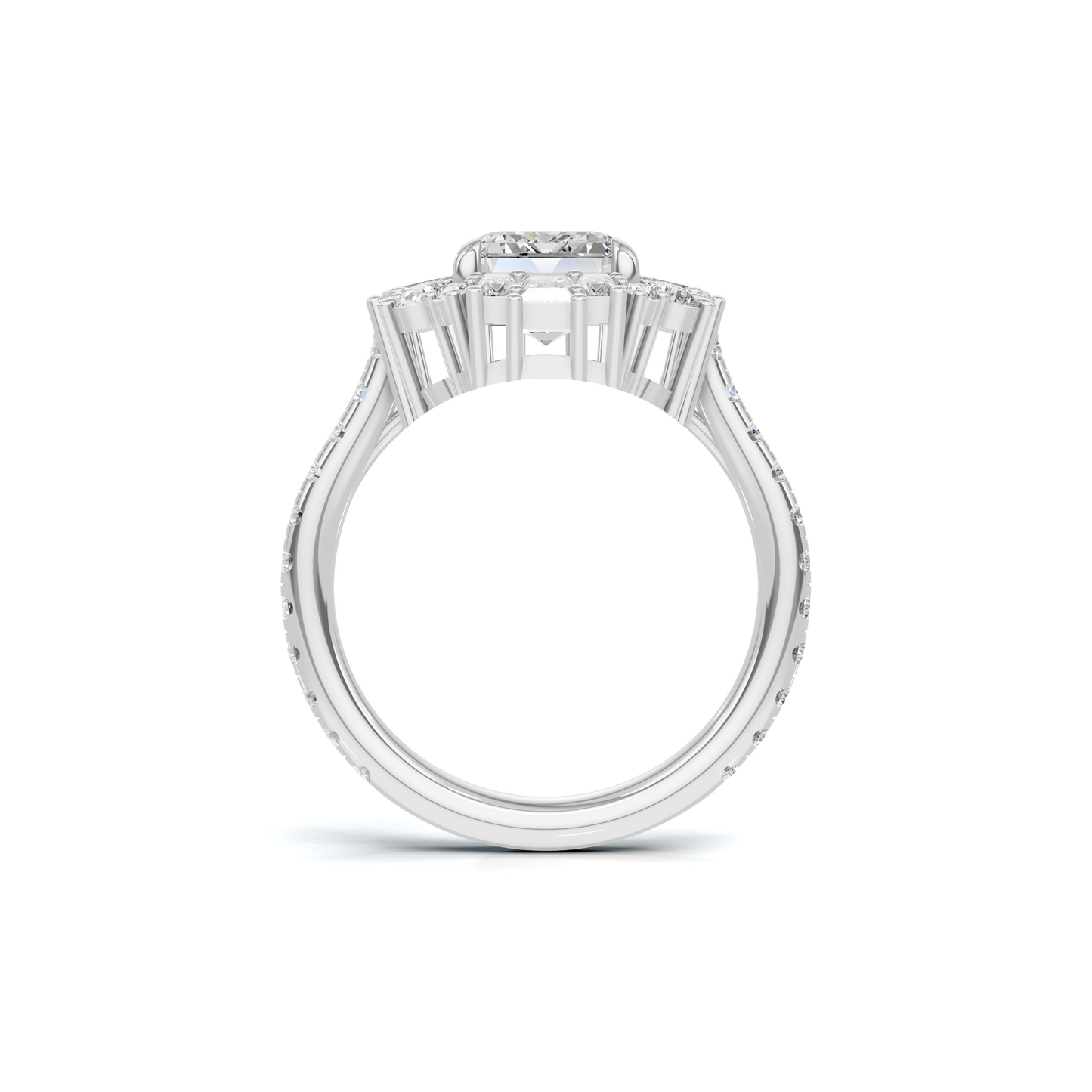 Luxe Brilliant Three Stone Ring