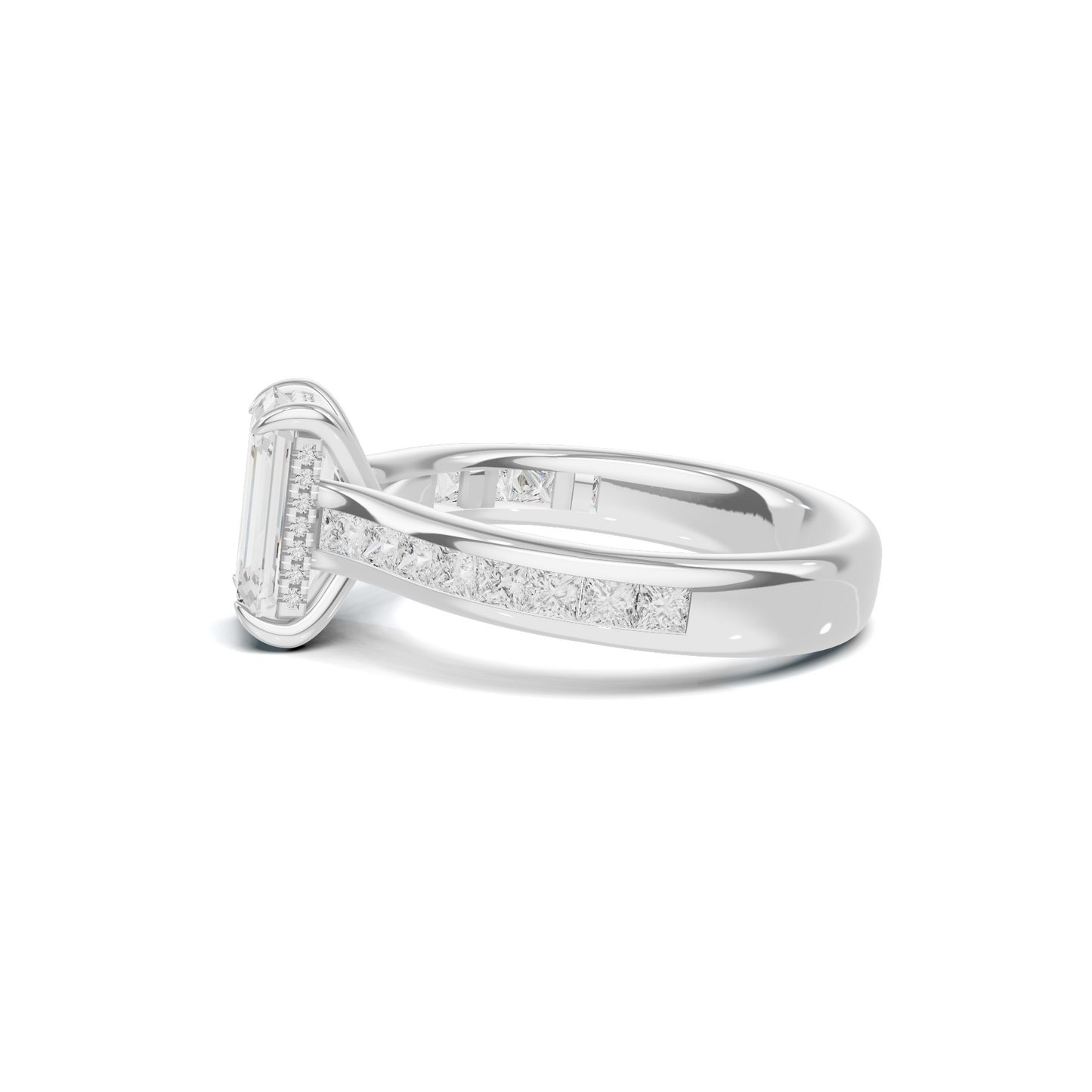 Luxe Elegant Channel Set Ring